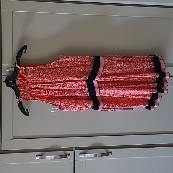 Derek Lam Crosby 10 tangerine orange mini dress. Size 8 - Picture 1 of 14